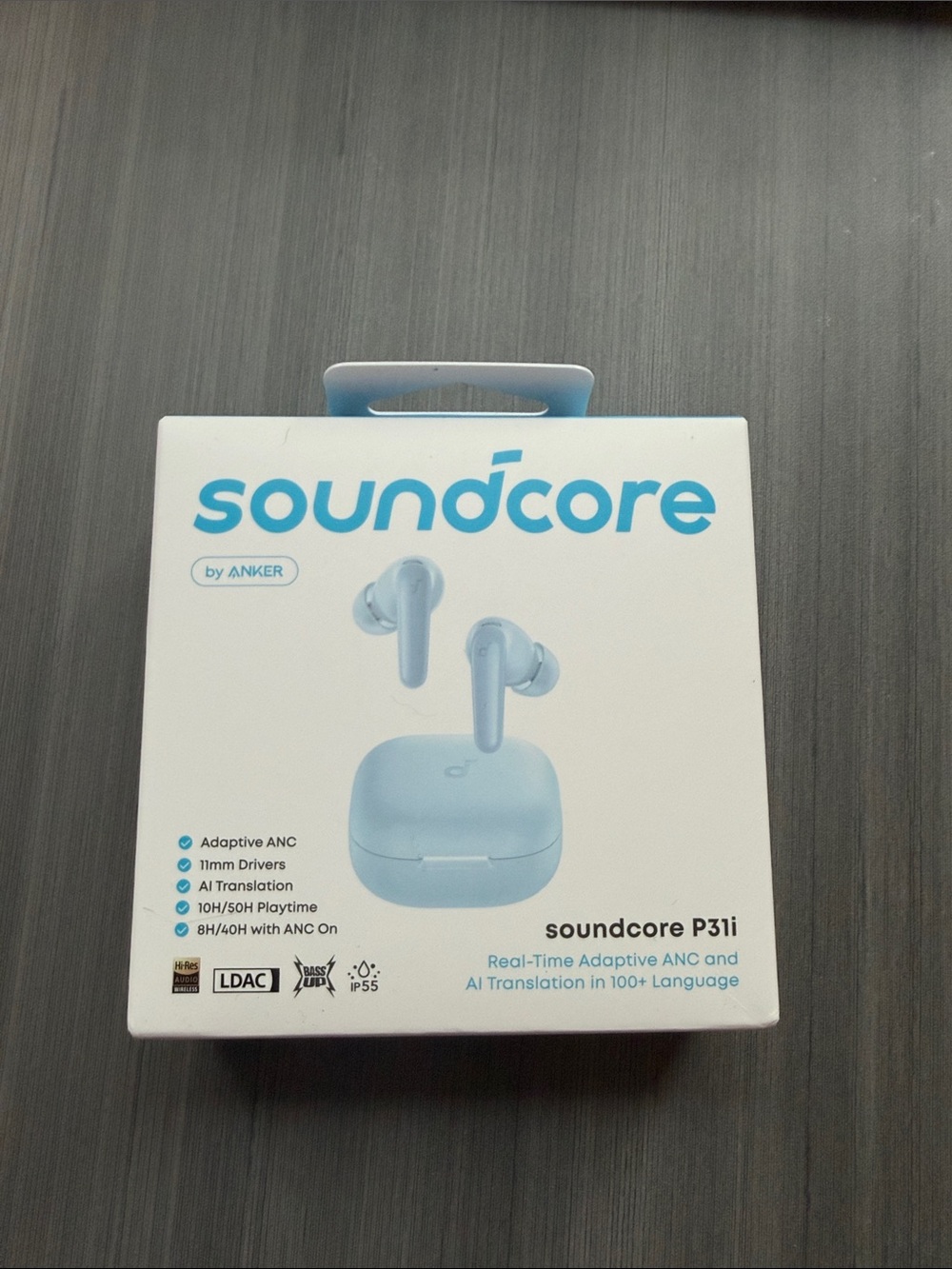 Anker Soundcore P31i True Wireless Earbuds - Light Blue